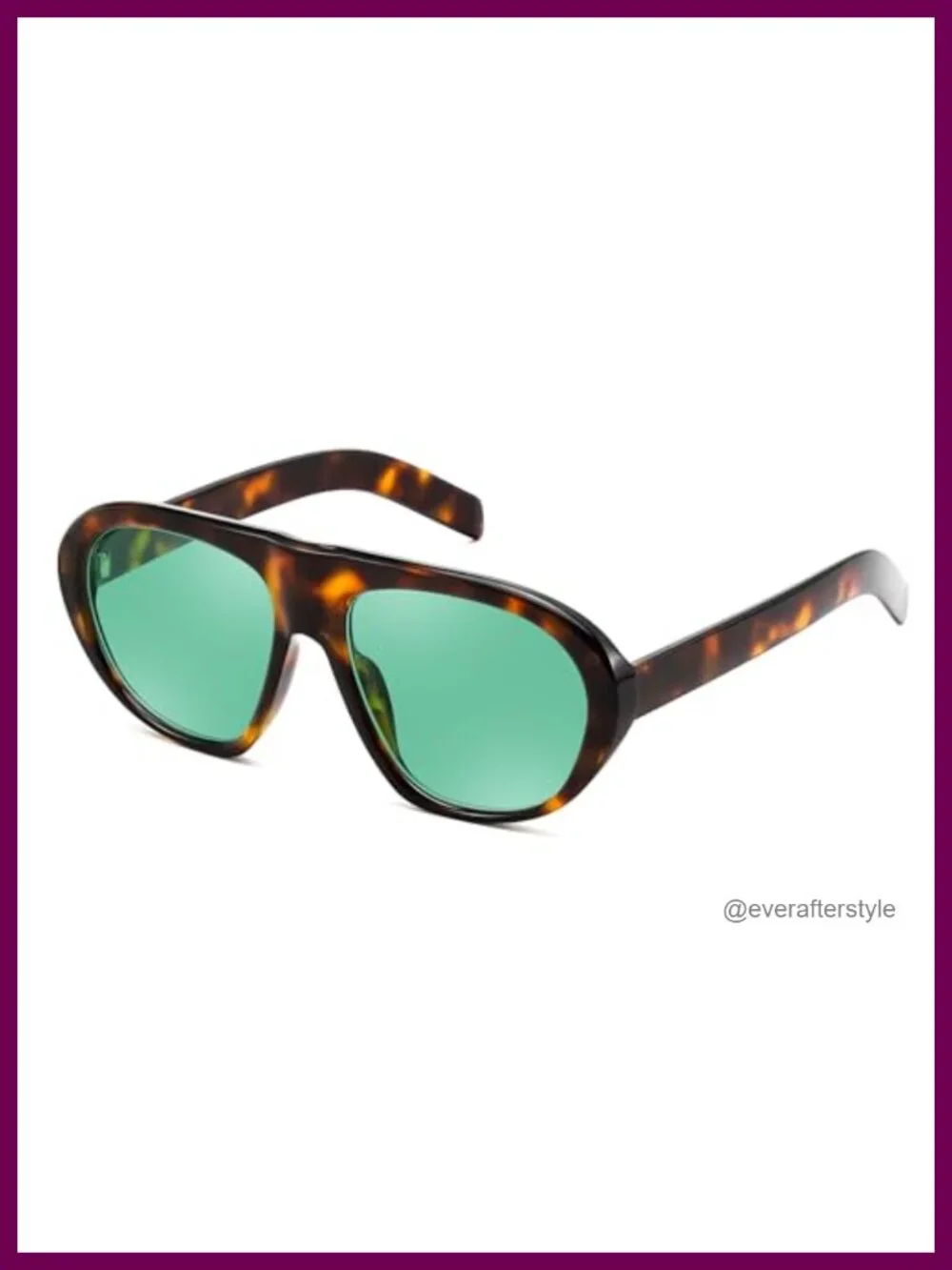 Oversized Retro Aviator Sunglasses UV Protection